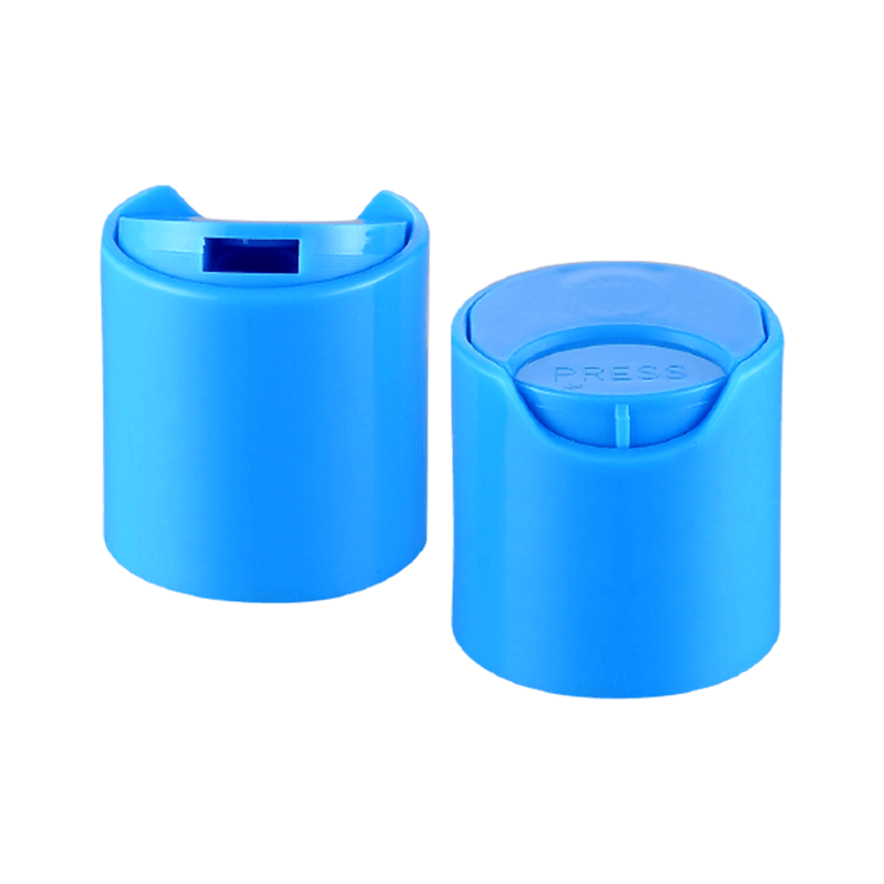 Plastic schijfdop voor cosmetische verpakkingen