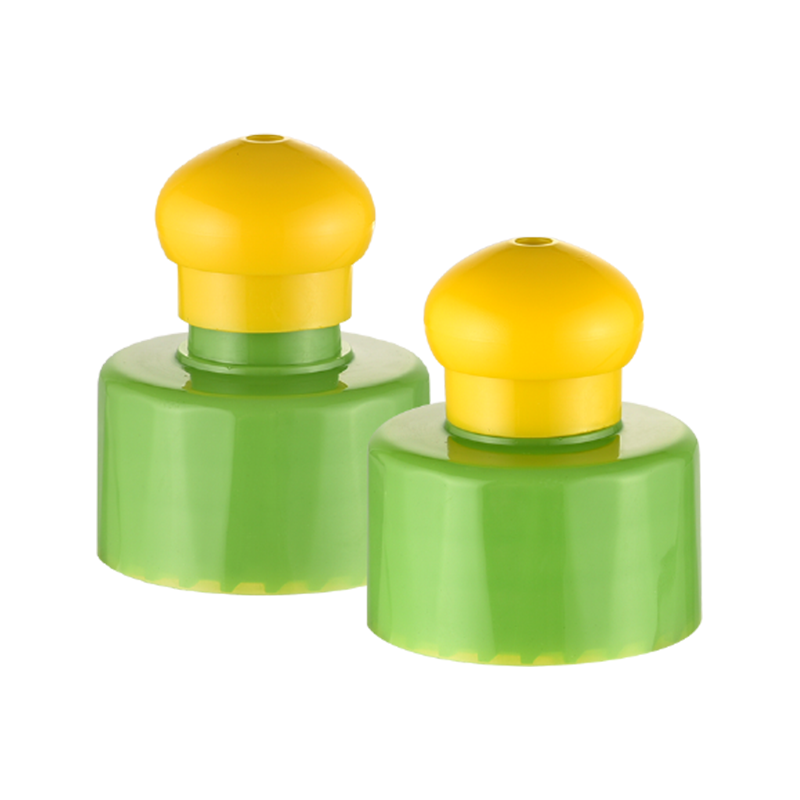 Plastic push-pull-dop voor biogeneeskunde